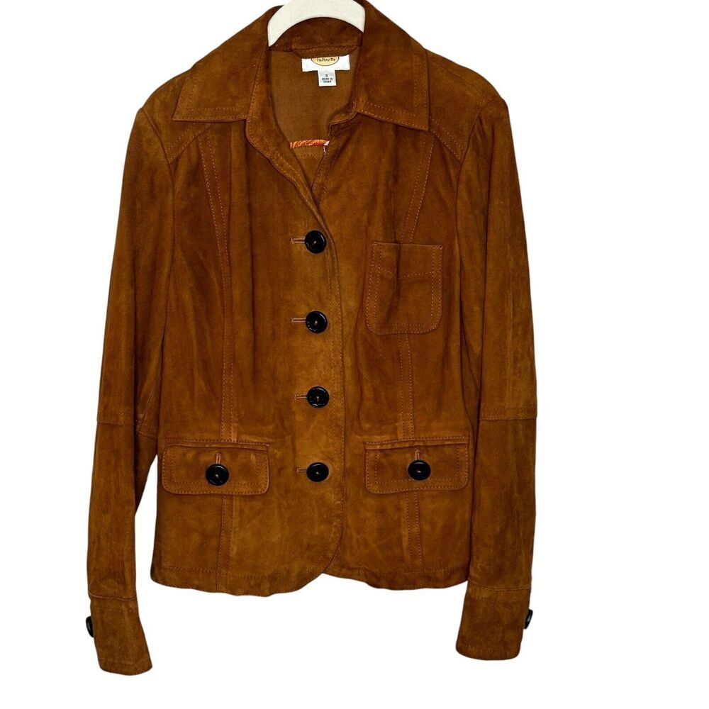 Talbots Brown Leather Jacket